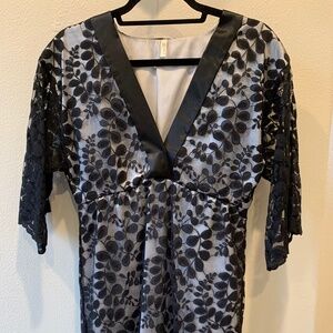 Black Lace Blouse
